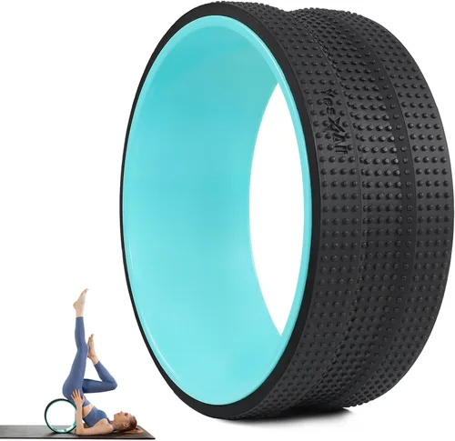 Vista 9 de Yes4All Yoga Wheel Roller, 500 lb Capacity Back Cracker Roller for Comfort HIPS & Neck, Available in 6”/10”/12” Sizes
