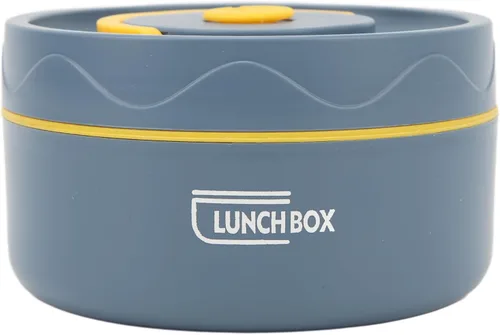 Vista 5 de ZJchao Contenedores térmicos para el almuerzo, olla cuadrada aislada para comer al aire libre, lonchera térmica, capacidad de 20 onzas