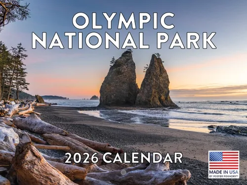 Vista 50 de Calendario mensual de pared de regalos de Parques Nacionales 2025, 12 meses Fabricado en EE.UU.