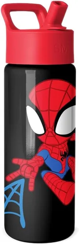 Vista 27 de Simple Modern DC Comics Batman - Botella de agua para niños con tapa con pajilla, vaso aislado de acero inoxidable de 14 onzas para niños, vaso a