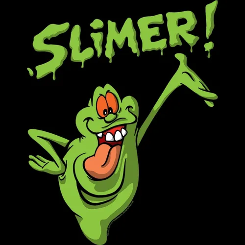 Vista 2 de The Real Ghostbusters Animated TV Series Slimer Toddler Little Boys T-Shirt Tee