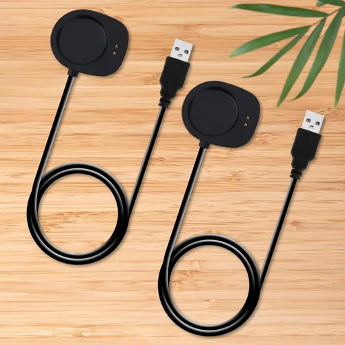 Vista 3 de 4 cargadores de repuesto para Amazfit T-Rex 3/Balance 2/Helio Strap/Balance, 102cm/3.35ft de largo USB Magnetic Watch Cable de carga Accesorios