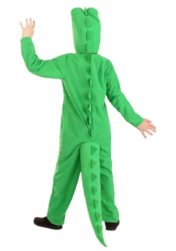 Vista 2 de Disfraz Infantil de Aligátor Divertido Multicolor