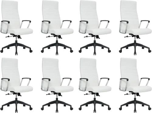 Vista 48 de LeisureMod Hilton Leather Executive Office Chair, Adjustable Height Negro