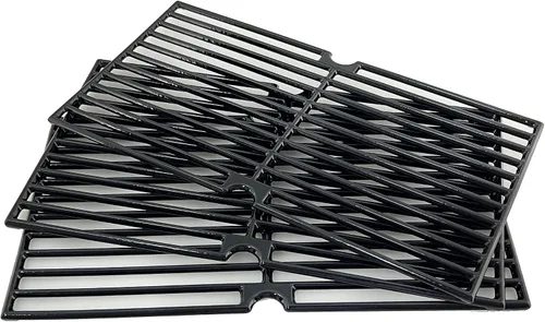 Vista 3 de Parts DC118 - Rejilla de cocción de hierro fundido para Brinkmann 810-1415-F, 810-1470, 810-8300, 810-8300-F, para Grill King 810-9325-0, juego de 3