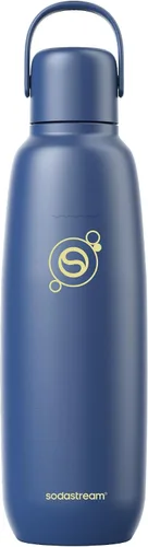 Vista 11 de sodastream Fizz & Go Cool, Botella de agua carbonatada de acero inoxidable de 0.9 L, botella de metal aislada para agua con gas, compatible