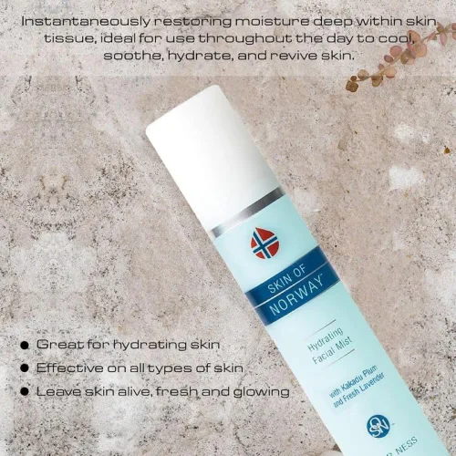 Vista 7 de Geir Ness Skin of Norway - Spray hidratante facial con arándanos y lavanda fresca, spray hidratante facial, cuidado calmante ligero