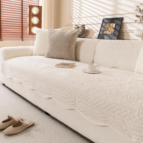 Vista 13 de Fundas para Reposabrazos de Sofá, Fundas de Felpa de Terciopelo Vintage para Sofá, Fundas Antideslizantes para Sillón y Sofá, Almohadillas