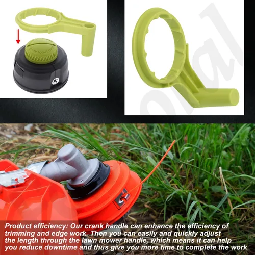 Vista 3 de Fennoral 312283001 Mango de recortadora/manivela compatible con RYOBI P2009, RY252CS, RY253SS, RY254BC, RY25CSEMC, RY4CCS, RY4CSS, RYSST44