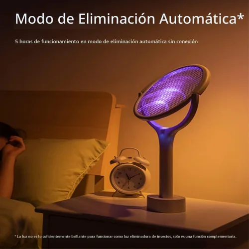 Vista 5 de Matamoscas eléctrico, raqueta exterminadora de insectos USB-C