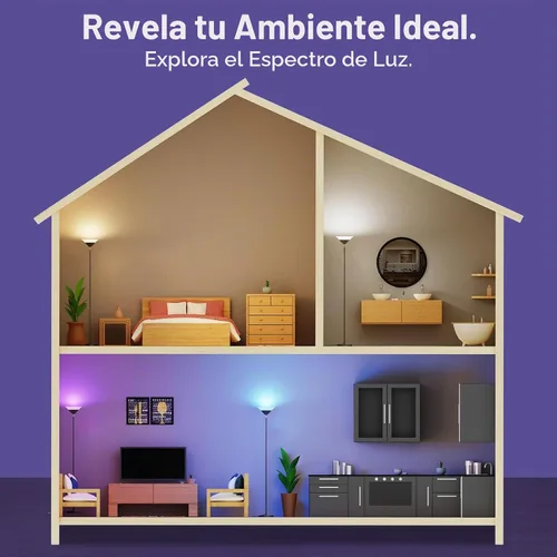Vista 6 de SIBRILLE Lámpara de pie RGB Torchiere, lámpara de pie LED regulable de 30 W con control remoto, cambio de color, luz de esquina de 72 pulgadas