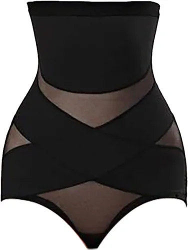 Vista 3 de NW Pantalones moldeadores para mujer de compresión cruzada de ABS de cintura alta control de abdomen moldeadores
