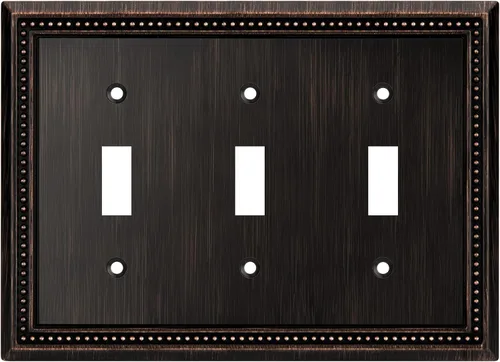 Vista 87 de Henne Bery Sunken Pearls Placa de Pared Decorativa de Servicio Pesado Placa de Interruptor Cubierta de Tomacorriente
