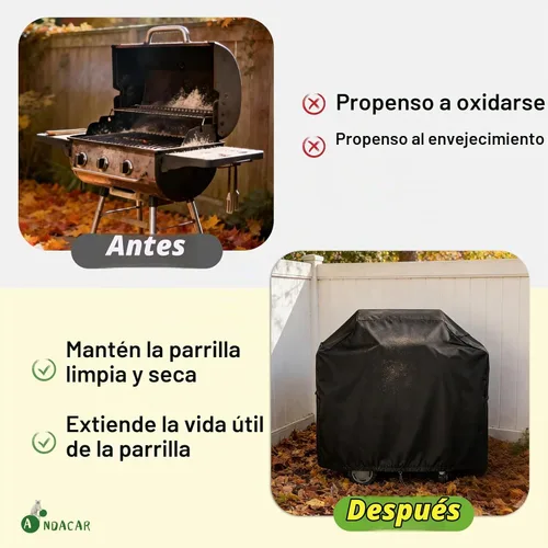 Vista 5 de Cubierta de Parrilla para Exteriores para Parrilla Eléctrica Char Broil Bistro Pro Parrilla y Plancha-25302146 25302145 25302161, Cubierta