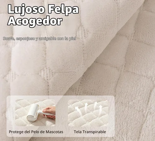 Vista 4 de Fundas seccionales de terciopelo para sofá de 1 asiento
