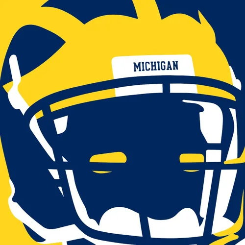 Vista 2 de Michigan Wolverines Tom Brady Retrato Deportes Impresión Arte 11x17