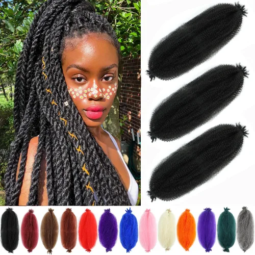 Vista 43 de Trenzas Afro Twist de 12 pulgadas - Cabello trenzado al crochet estilo Afro (12 pulgadas (Paquete de 3), 30#)