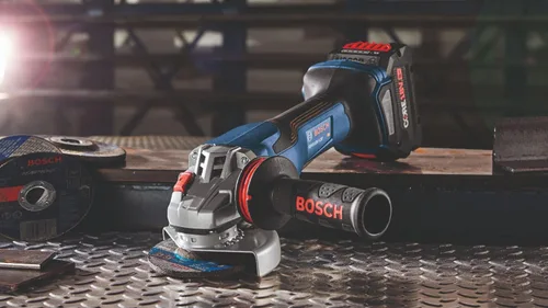 Vista 9 de Bosch GWS18V-13PN PROFACTOR™ Amoladora angular de 18V de 5 a 6 pulgadas sin interruptor de paleta de bloqueo (herramienta desnuda)