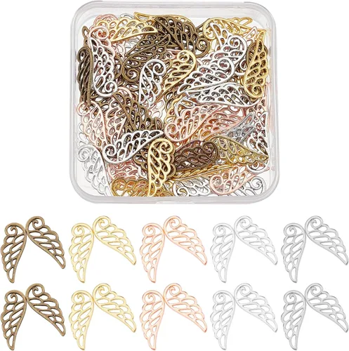 Vista 8 de SUPERFINDINGS Colgantes de estilo tibetano con diseño de estrella de sol y luna, colgantes de metal de plata tibetana suave para manualidades