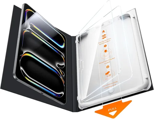 Vista 11 de SMARTDEVIL Protector de pantalla para iPad Air 5ª/4ª de 10.9 pulgadas (2022/2020), iPad Pro de 11 pulgadas (2022/2021/2020/2018) con marco de fácil