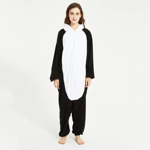 Vista 5 de III HHONS Panda Onesie Women Adult Animal Pajamas Costume Halloween Cosplay Sleepwear Onesies For Men
