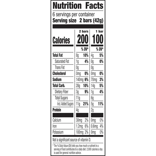 Vista 2 de Nature Valley Barras de granola crujiente, almendra tostada, 1.49 onzas, 6 unidades, 12 barras (paquete de 12)