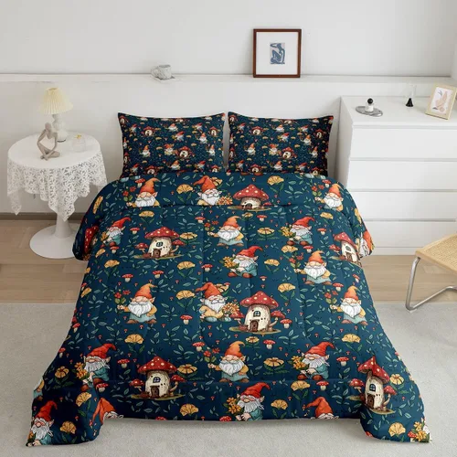 Vista 14 de Erosebridal Juego de edredón vintage de abeja para mujer, juego de ropa de cama rústica de margaritas tamaño individual, relleno de edredón de abeja
