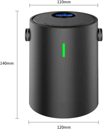 Vista 7 de Compresor de aire portátil, mini inflador, bomba eléctrica, DC 12 V, bomba de aire portátil de energía eléctrica de mano para neumáticos