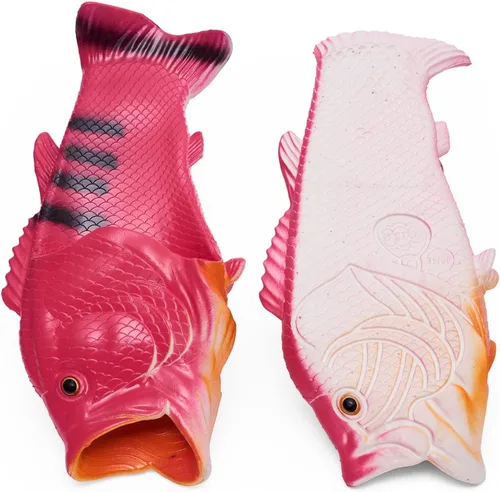 Vista 4 de Coddies - Sandalias con forma de pescado, las sandalias originales con forma de pescado,regalo divertido para Navidad, sandalias unisex, ideales