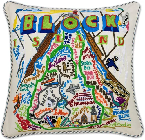 Vista 133 de Catstudio Portland (Oregon) - Almohada decorativa bordada