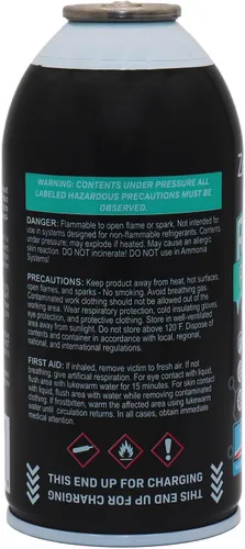 Vista 4 de ZeroR® Permafrost para sistemas de CA R1234YF Potenciador de rendimiento 2 latas + medidor de grifo HD de 24 pulgadas