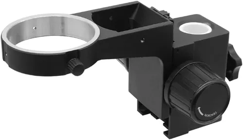 Vista 9 de Kit de microscopio de 2.992 in de diámetro ajustable, soporte de enfoque para microscopio tinocular, microscopio binocular, adaptadores de lente