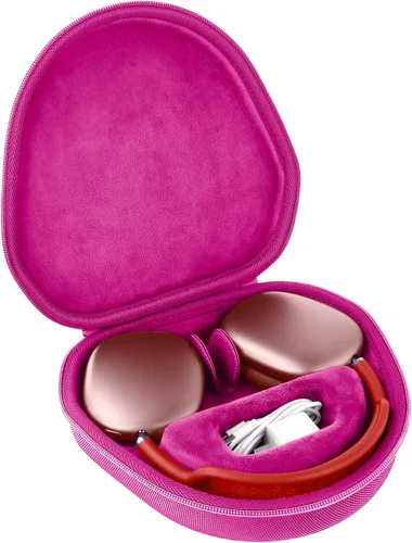 Vista 11 de co2CREA Funda rígida con modo de sueño, reemplazo para auriculares Apple AirPods Max inalámbricos de diadema (Funda negra)