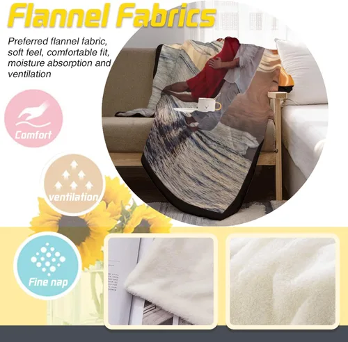 Vista 5 de Manta personalizada con fotos, mantas y mantas hechas en Estados Unidos, mantas personalizadas con fotos y texto para adultos, niños, familia