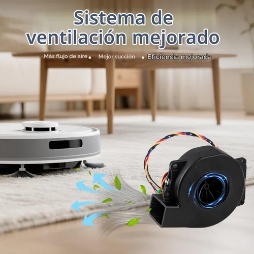 Vista 5 de Módulo de ventilador de motor de repuesto compatible con iRobot Roomba e5 e6 i1-i8+ y j5-j9+ Series Robot Aspirador, conjunto de ventilador de motor