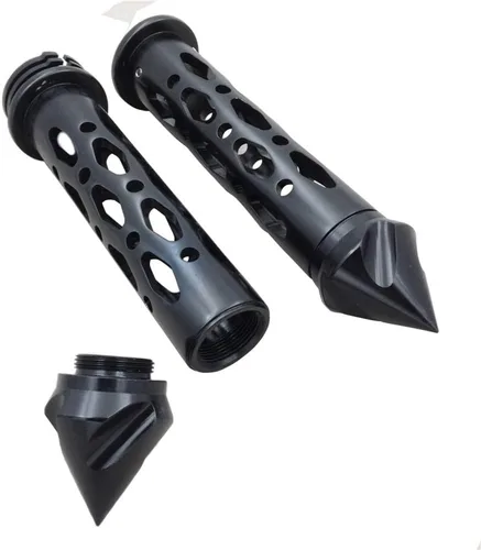 Vista 3 de SMT-CNC 7/8 '' extremos de barra de púas Empuñaduras compatibles con Suzuki GSXR Hayabusa Yamaha FZR YZF 600 R1 R6 motocicleta [B012HTOFI4]