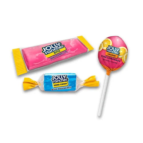 Vista 7 de JOLLY RANCHER - Surtido de caramelos con sabor a fruta en bolsa a granel, 42.01 oz Large bag of Individually wrapped hard candy lollipops and