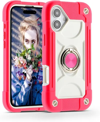 Vista 11 de MARKILL Funda compatible con iPhone Air de 6.5 pulgadas 2025 con soporte de anillo giratorio de 360 grados, protección contra caídas de grado