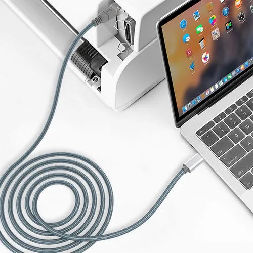 Vista 3 de LMUBOY Cable MIDI USB tipo C a USB tipo B, compatible con iPhone 15/16 Pro Max Plus, iPad con puerto USB-C, cable de impresora USB C
