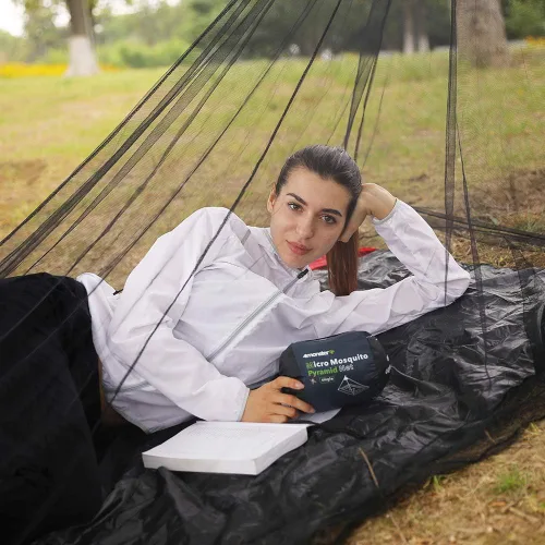 Vista 5 de 4Monster Red de insectos para acampar con bolsa de transporte, compacta y ligera, se adapta a la cama, bolsas de dormir, tienda de campaña