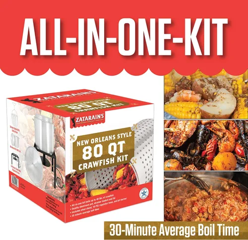 Vista 6 de Zatarain's Kit de caldera de mariscos para cocina de cangrejos y mariscos, 80 cuartos de galón