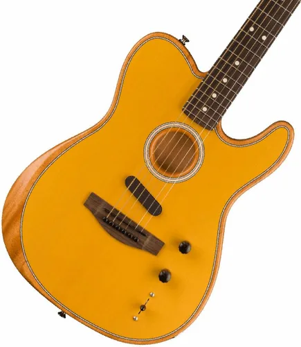 Vista 9 de Fender Acoustasonic Player Jazzmaster Guitarra Acústica Eléctrica, con garantía de 2 años, Sunburst de 2 colores, diapasón de palisandro, con bolsa