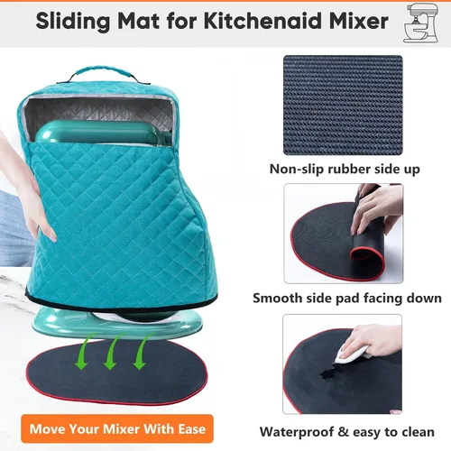 Vista 3 de Funda para batidora de pie con deslizador de electrodomésticos Azul