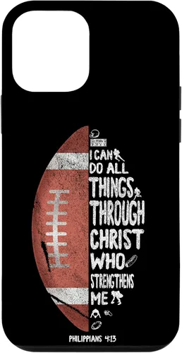 Vista 15 de iPhone 13 I can do all things through Christ Philippians 4:13 - Funda de fútbol