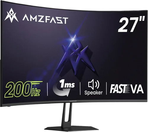 Vista 67 de Amzfast - Monitor de juegos de 24 pulgadas 180Hz 200Hz FHD 1080p, monitor de computadora, sincronización adaptativa de 1 ms, 3000:1, pantalla HDR
