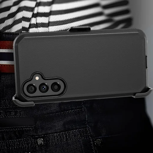 Vista 7 de Funda de teléfono para Samsung Galaxy A54 5G, resistente, dura, a prueba de golpes, con funda de clip para cinturón para Samsung A54 5G 2023 (negro)