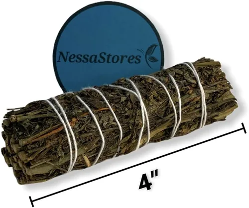 Vista 3 de NessaStores Ruda Rue - 30 barras para difuminar, 4 pulgadas atadas a mano, totalmente naturales, de origen ético para limpieza del hogar, limpieza