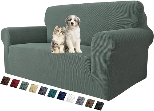 Vista 79 de MAXIJIN Funda elástica para silla con brazos, 1 pieza para sofá o silla de estar, funda antideslizante (31-46 pulgadas), protector de muebles que se