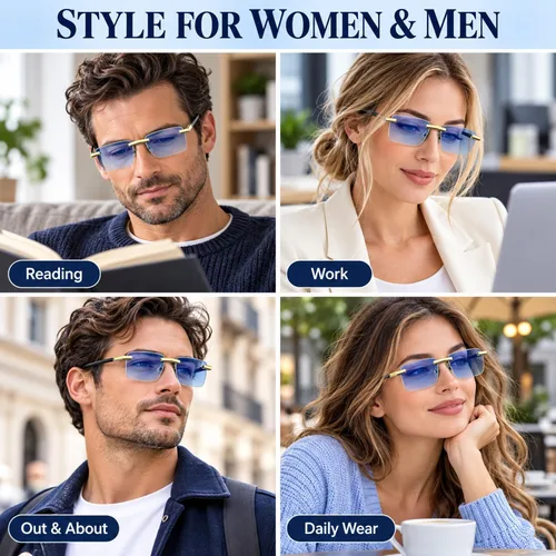 Vista 7 de Vidrios azules auto ajustables del enfoque de los vidrios Gafas de enfoque automático, lentes de enfoque automático autoajustables para 1 unidad.