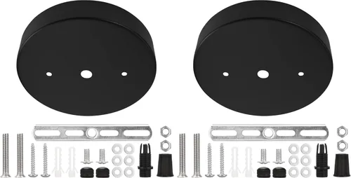 Vista 11 de Sangle Sopffy Kit de Dosel para Luz Colgante, Kit de Dosel de Iluminación de Techo de 4.7 Pulgadas con Todos los Herrajes de Montaje Placa de Techo